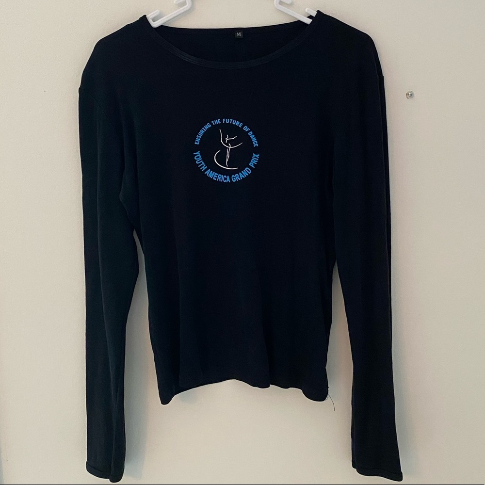 YAGP Logo Long Sleeve Black Shirt